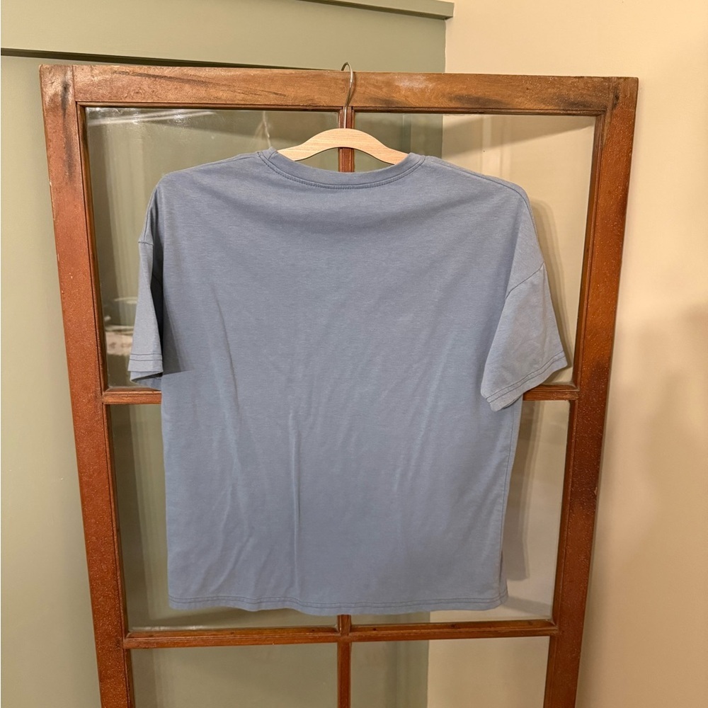 SHEIN Blue Short Sleeve Graphic Tee - Picture 3 of 3